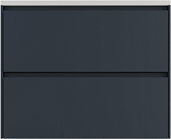 Style Line Тумба с раковиной Лима 70 Plus подвесная эмаль графит матовая – фотография-1